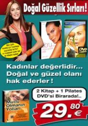 Ebru Şallı ile Doğal  Güzellik Sırları Seti  (2 Kitap + 1 Pilates DVD'si + 10,- Euro  Hediye Kuponu)